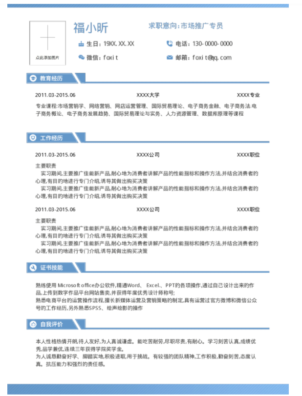 福昕云模板帶你探討不同簡(jiǎn)歷的好處