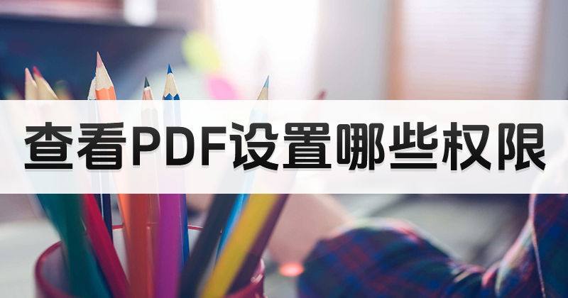 哪個(gè)PDF閱讀器功能全面?怎么查看PDF設(shè)置哪些權(quán)限?